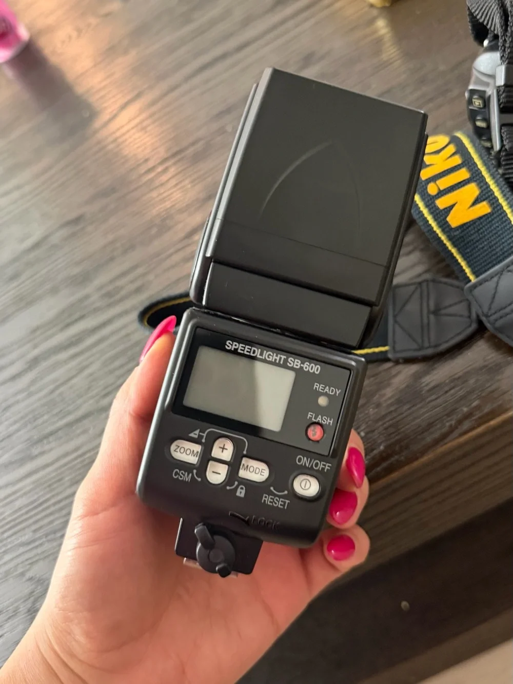 Nikon DSLR Camera in Black with Black Lens
